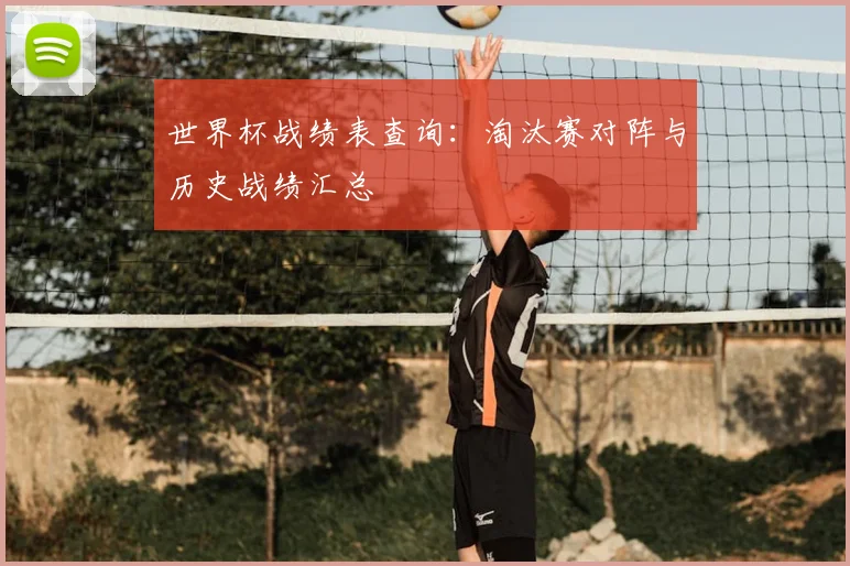 世界杯战绩表查询：淘汰赛对阵与历史战绩汇总